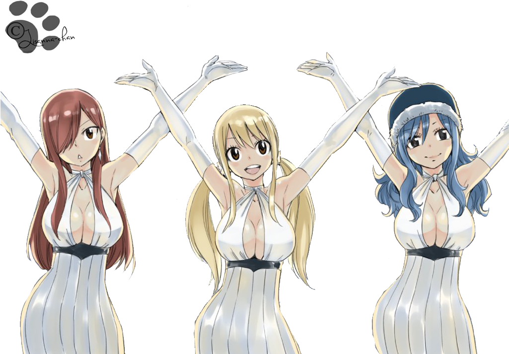 Sorano Aguria [fairy Tail Lineart] By Lisanna-chan - Fairy Tail Juvia And Erza (1024x723), Png Download