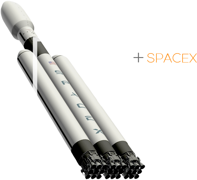 Spacex Falcon Heavy - Western Concert Flute (872x654), Png Download