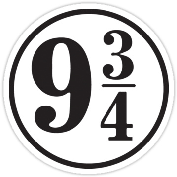 Peron 9 34 Harry Potter Also Buy This Artwork On Stickers - Harry Potter Stickers (375x360), Png Download