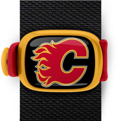 Calgary Flames Stwrap - Fanmats Nhl Calgary Flames Roundel Mat (550x400), Png Download