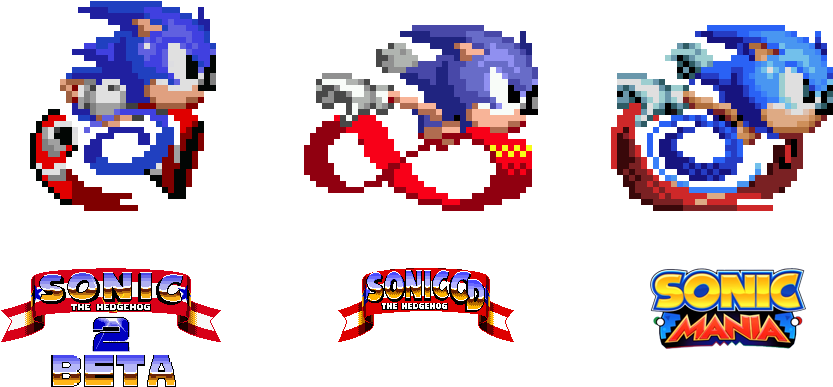 Comparaison Of Sprites Message - Sonic Mania Vs Sonic 3 (901x425), Png Download
