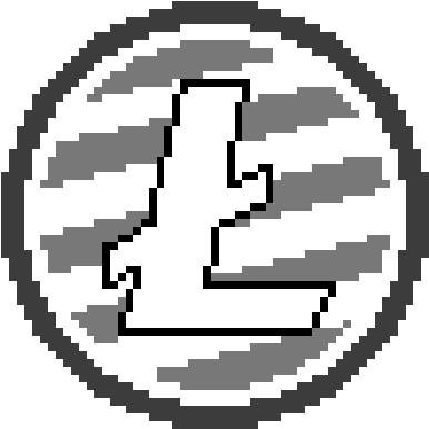 Made The Litecoin Logo On Piskel Instead Of Looking - Circle (525x525), Png Download