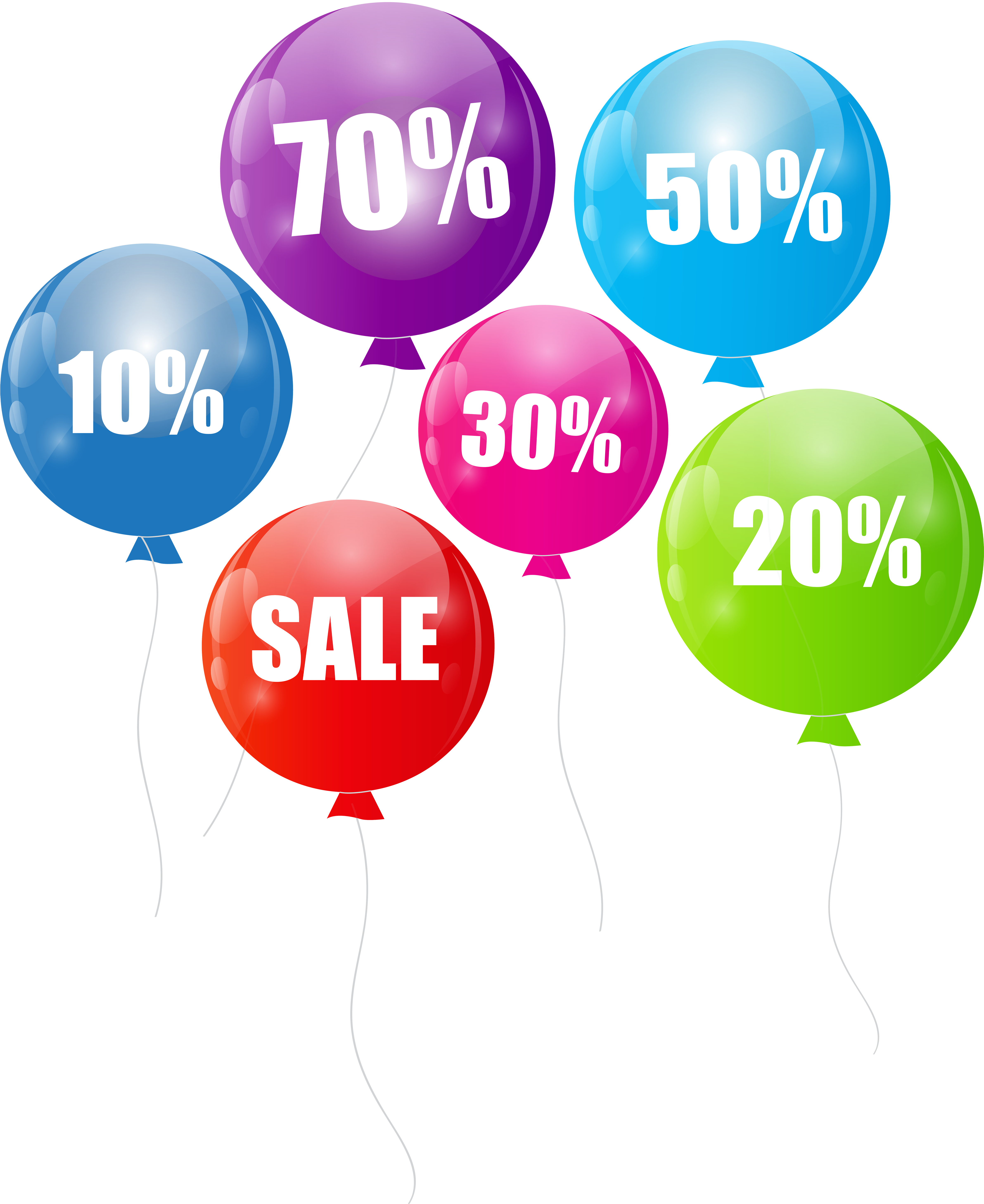 Discount Sale Balloons Transparent Png Clip Art Imageu200b - Discount Sale Images Png (4903x6000), Png Download
