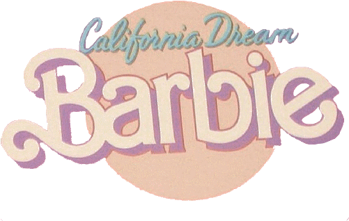 Barbie, Overlay, And Transparent Image - California Dream Barbie Logo (500x363), Png Download