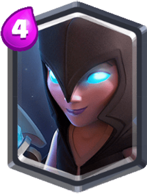 Clash Royale Cards Night Witch (350x409), Png Download