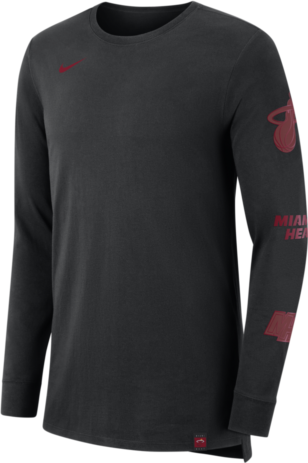 Nike Miami Heat Long Sleeve Team Logo Sleeve - Sleeve (1024x1024), Png Download
