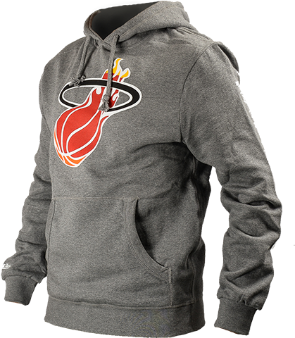 Mitchell & Ness Nba Miami Heat Team Logo Hoody - Nba (500x479), Png Download