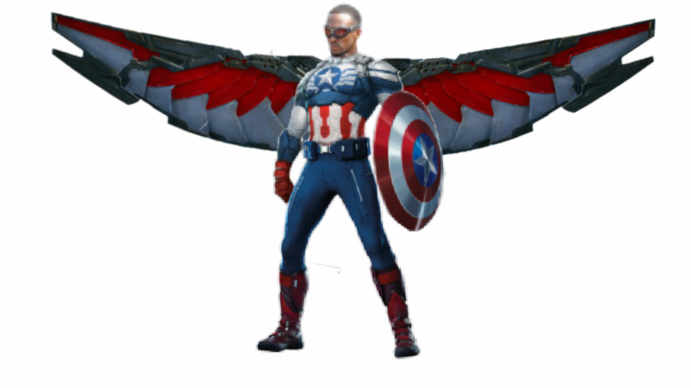 Graphic Freeuse Stock Png Render By Mrvideo Vidman - Falcon Captain America Png (997x561), Png Download