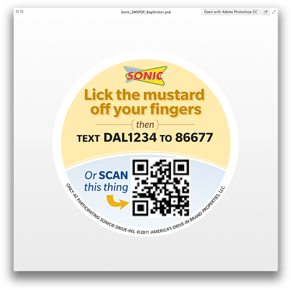 Pos Bag Sticker - Sonic Coupons 2011 (600x598), Png Download