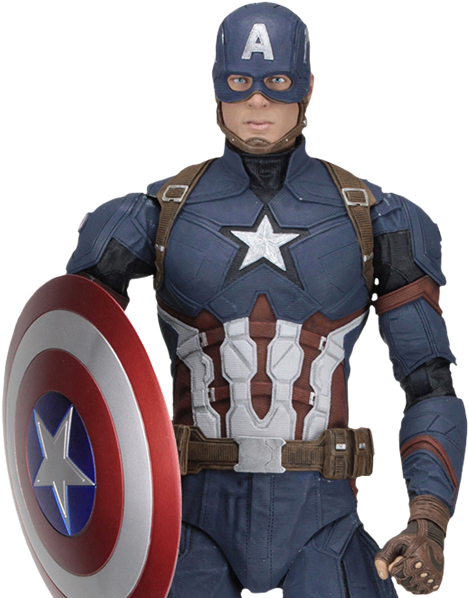 Captain America Civil War - Neca Captain America (600x600), Png Download