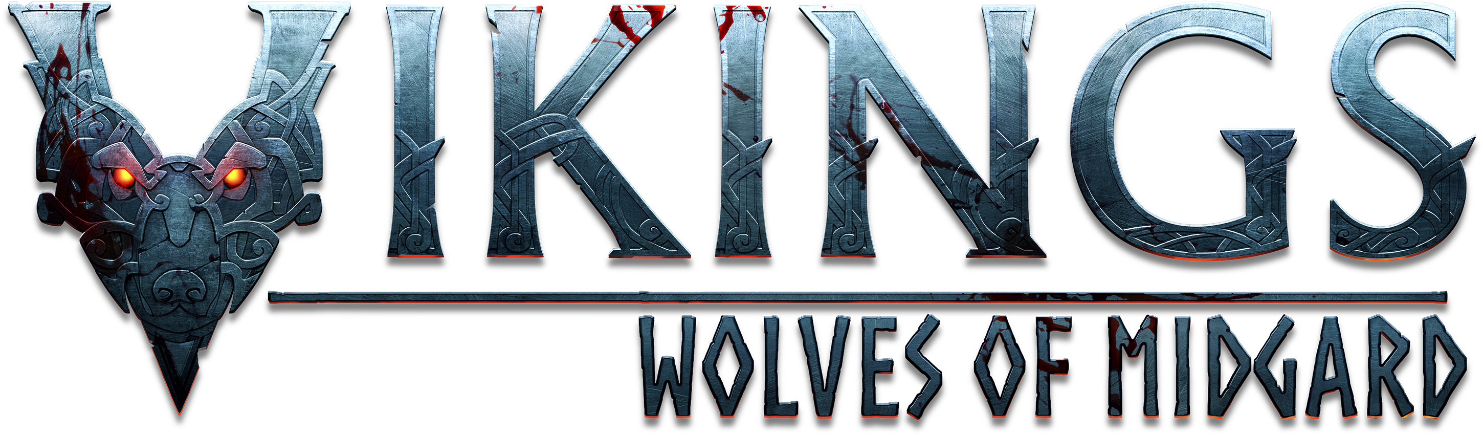 Wolves Of Midgard Teaser Trailer ~ Ps4, Xbox One & - Vikings Wolves Of Midgard Title Png (3000x959), Png Download