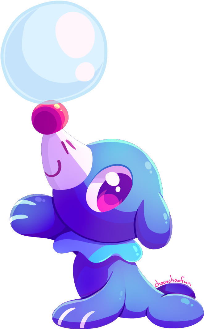 Popplio Pokemon Eevee, New Pokemon, Pokemon Fan Art, - Blue Pokemon With Red Nose (798x1141), Png Download