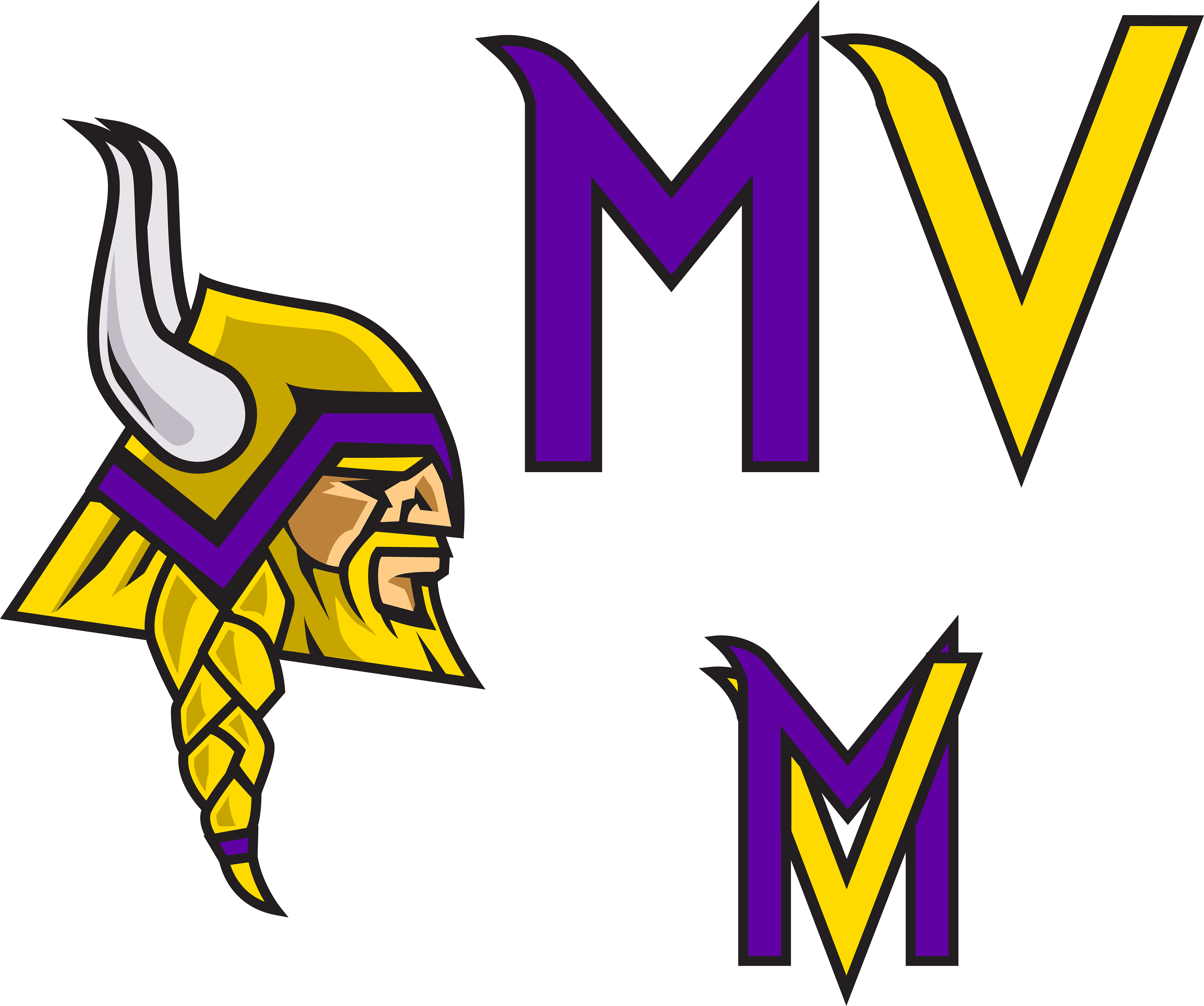 Minnesota Vikings Logo Design Concept (3840x3210), Png Download