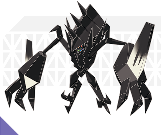 Featured Pokémon - Black Pokemon Sun And Moon (545x500), Png Download