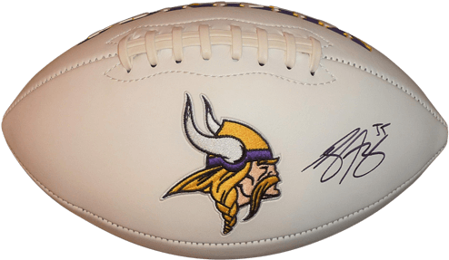 Cris Carter Signed Football - Jsa Coa (500x500), Png Download