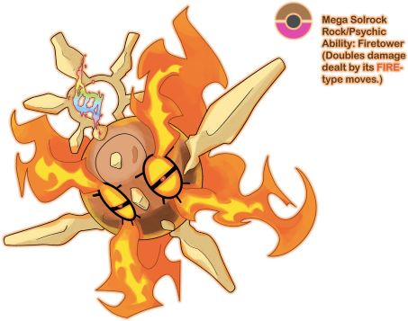 Pokémon Sun / Pokémon Moon Hype Unrelated, But Don't - Mega Solrock And Mega Lunatone (500x375), Png Download
