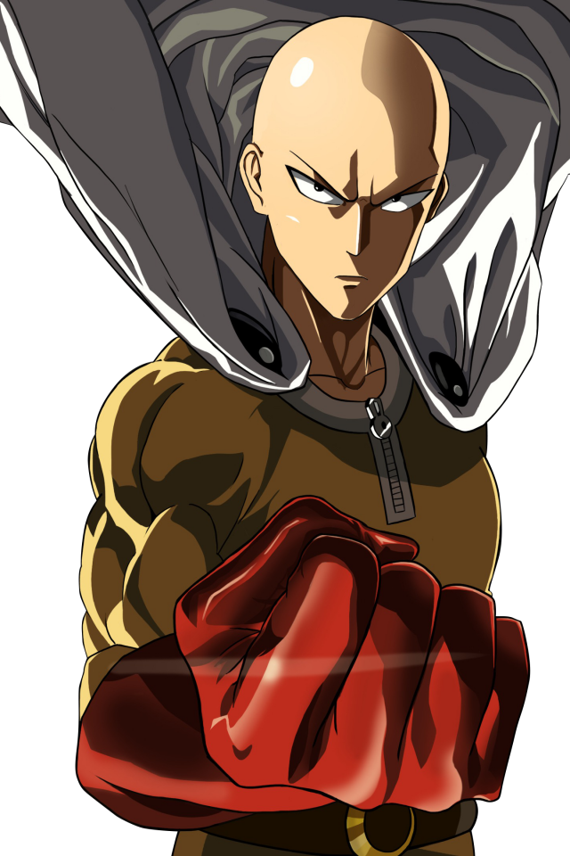 Wallpaper - One Punch Man (640x960), Png Download