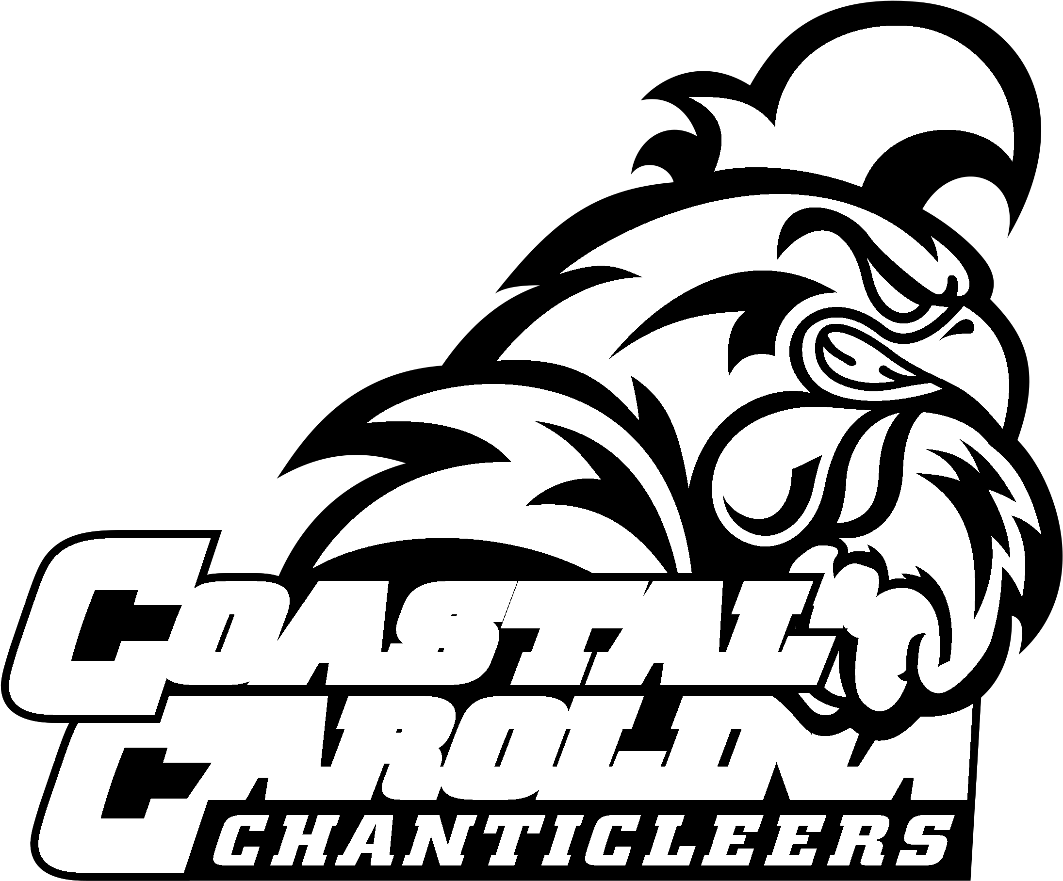 Coastal Carolina Chanticleers Logo Black And White - Coastal Carolina University (2400x2400), Png Download