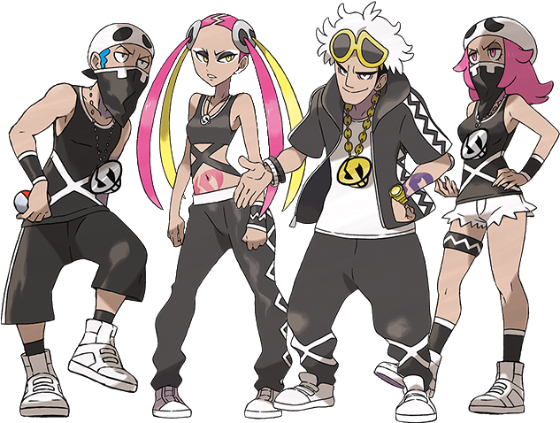 Instead Of Conquering Gyms, Pokemon Sun And Moon Gives - Pokemon Sun And Moon Team Skull Guzma Cosplay Costume (640x500), Png Download