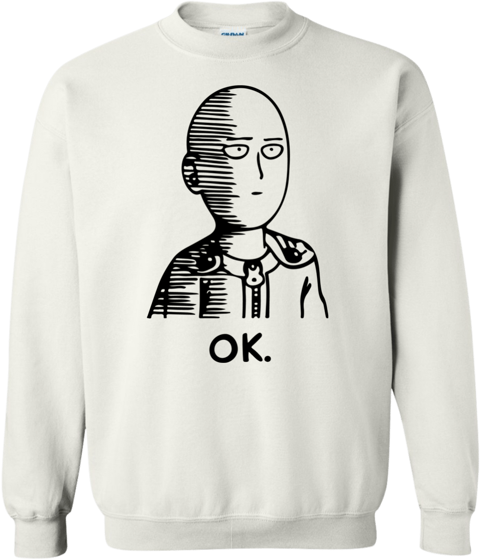 One Punch Man Saitama Ok Hoodie Sweatshirt - Coolest Anime Iphone 6 Cases (1155x1155), Png Download