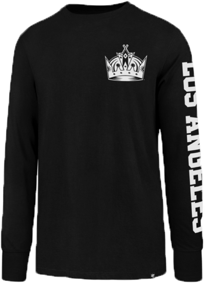 Los Angeles Kings '47 Brand Nhl Rundown Long Sleeve - Los Angeles Kings (1000x1000), Png Download