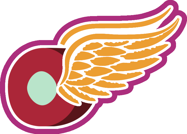 Lyraheartstrngs, Detroit Red Wings, Hockey, Logo, Logo - Red Wings Vs Habs (732x525), Png Download