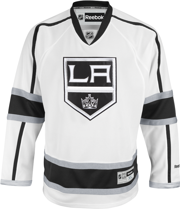Reebok Los Angeles Kings Away Adult's Jersey Blank - La Kings Jersey (850x850), Png Download