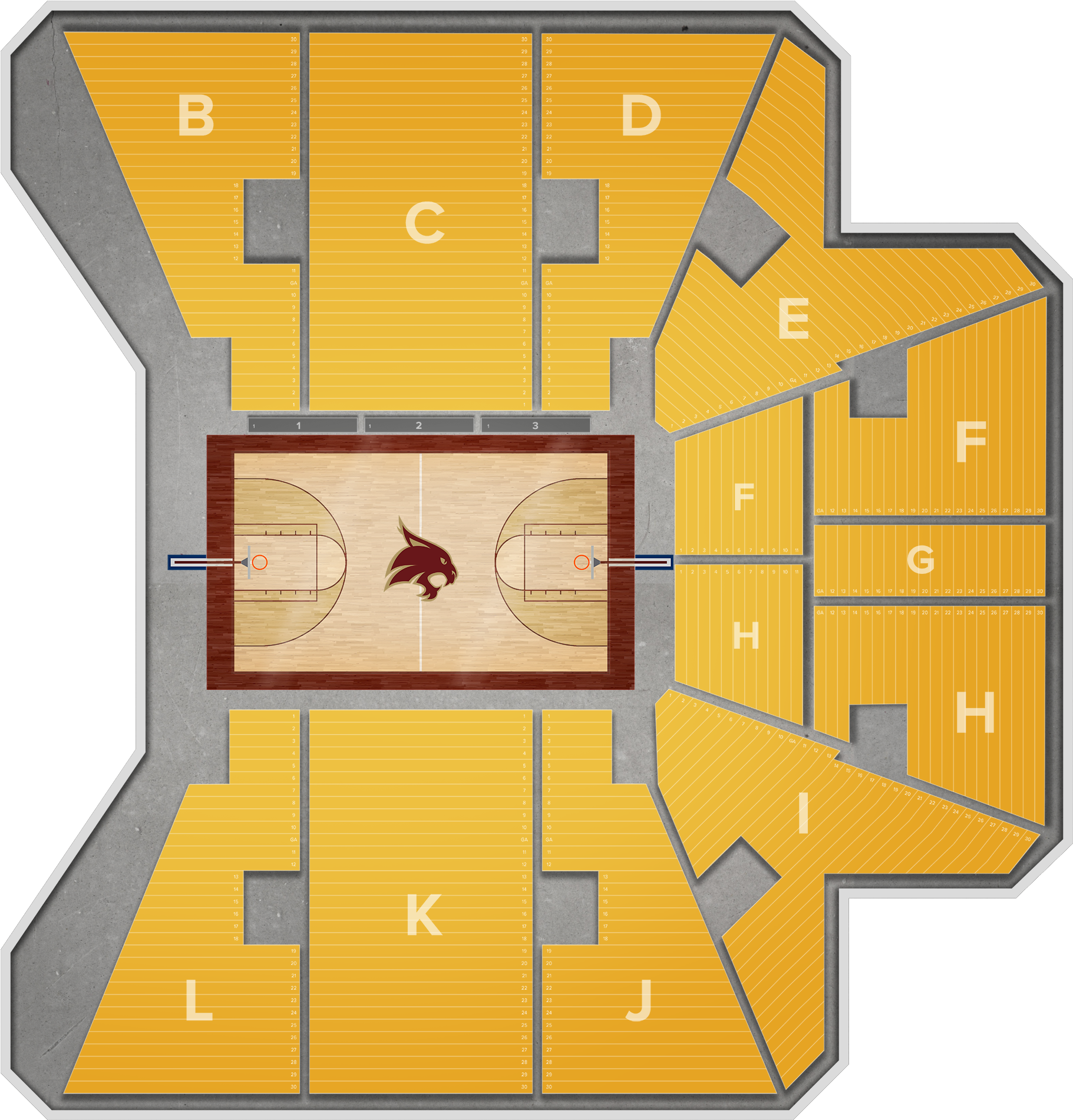 Coastal Carolina Basketball At Texas State Basketball - Texas State University (2560x1936), Png Download