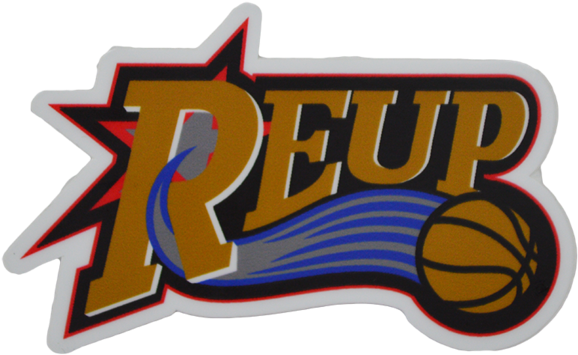 Sticker "reup Basketball Logo" - Hot Pink Peace Sign (1024x681), Png Download