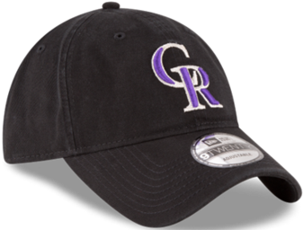 Colorado Rockies Mlb New Era 9twenty Core Classic Adjustable - New Era Golden State Warriors Cap - Black (480x270), Png Download