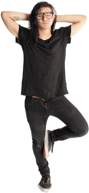 Standing Skrillex - Skrillex Logo Png (400x400), Png Download