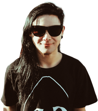 Front View Skrillex - Skrillex Png (400x400), Png Download