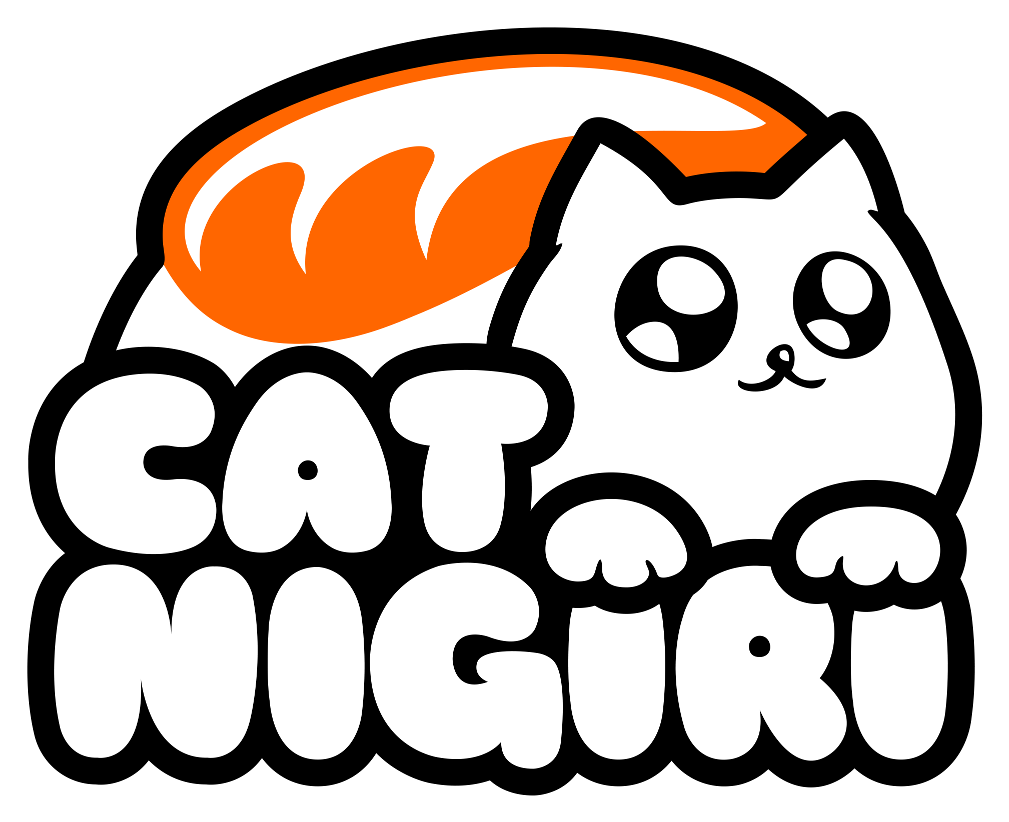 Cat Nigiri Cat Nigiri - Cat Nigiri Logo (2035x1730), Png Download