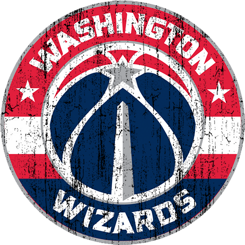 Washington Wizards 2014-pres Primary Logo Distressed - Washington Wizards Jersey Logo (822x1086), Png Download