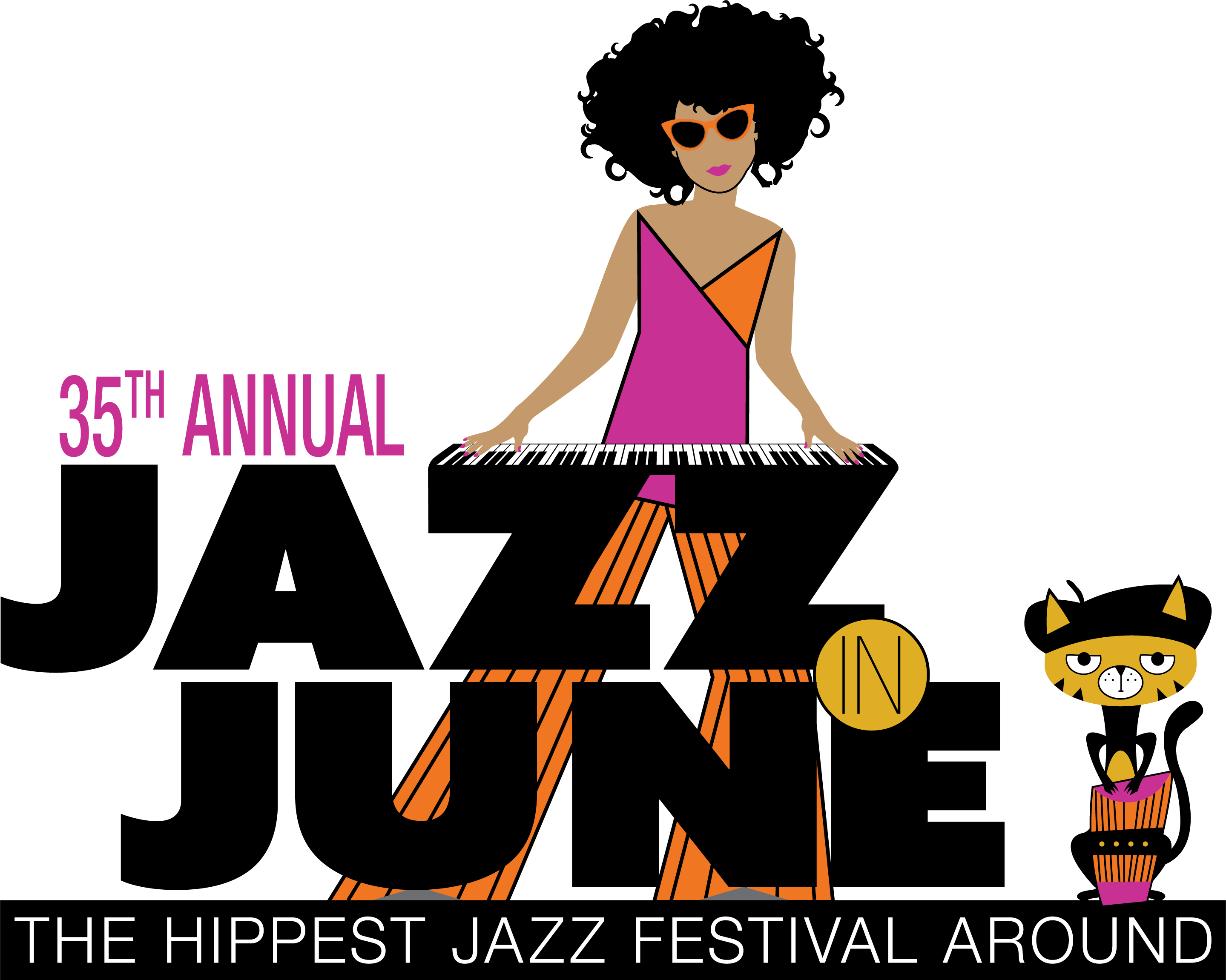 Jazz In June 2018 Logolink - Norman (2879x2302), Png Download