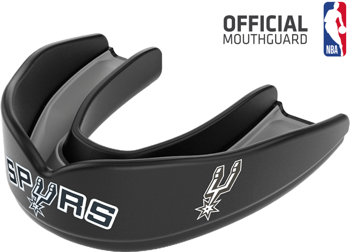 San Antonio Spurs Nba Basketball Mouthguard - Golden State Warriors Mouthpiece (1000x1000), Png Download