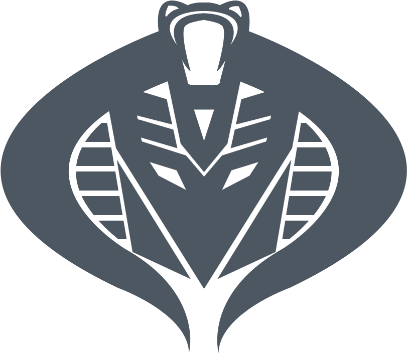 Cobra Decepticon Symbol By Machsabre - Gi Joe Cobra Stencils (839x727), Png Download