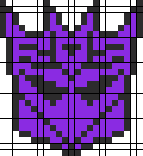 Decepticon Logo Perler Bead Pattern / Bead Sprite - Minecraft Pixel Art Decepticon (484x526), Png Download