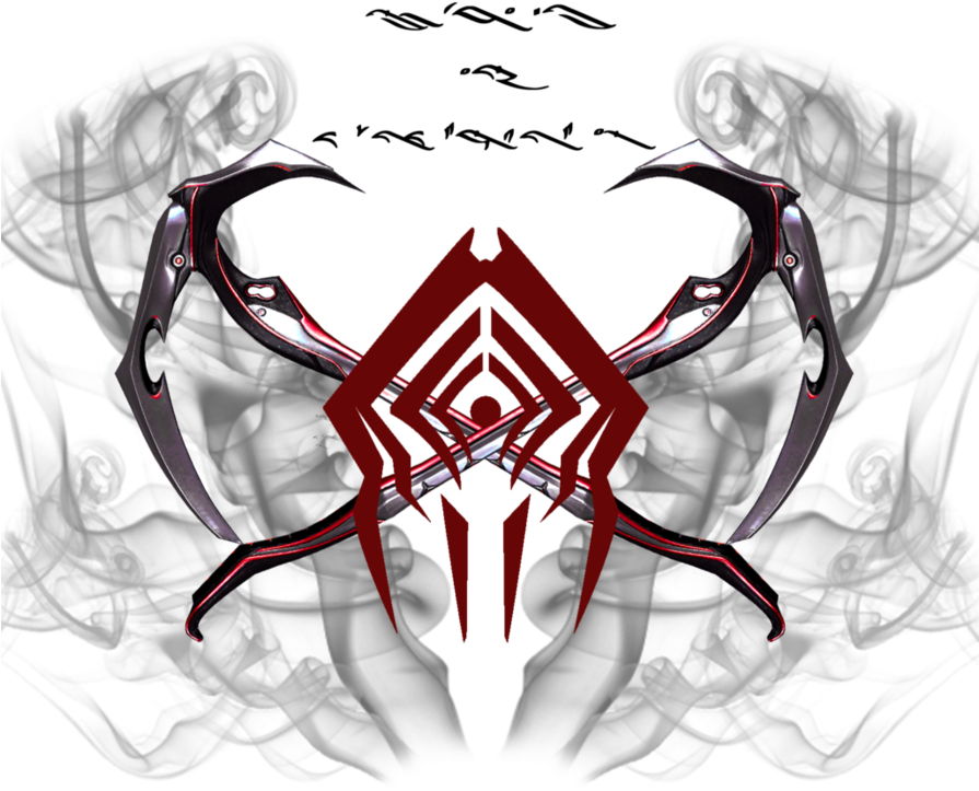 [warframe Clan Emblem] Shadows Of Retribution By Forgotten - Warframe Stalker Logo (894x894), Png Download