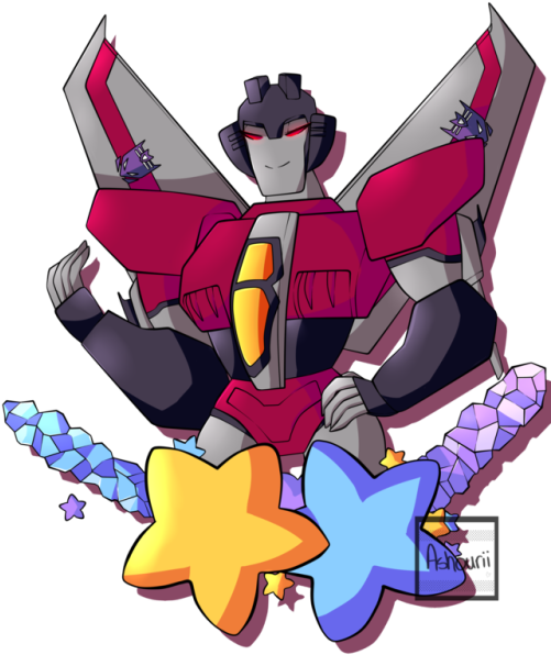 You Can Truly Never Have Enough Starscream - Transformers Animated Starscream Cute Fanart (500x615), Png Download