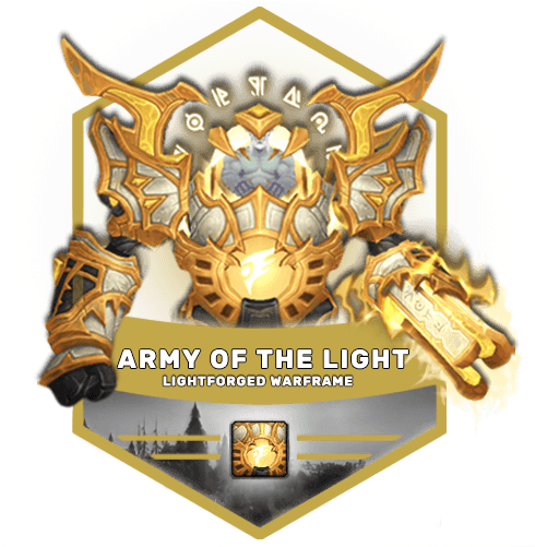 Buy Lightforged Warframe Boost Leave A Comment - Badge (500x500), Png Download