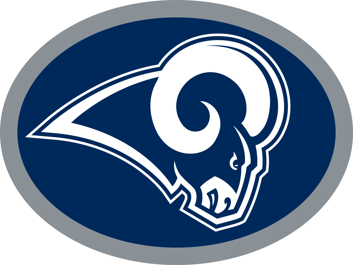 Los Angeles Rams White Logo (1199x899), Png Download