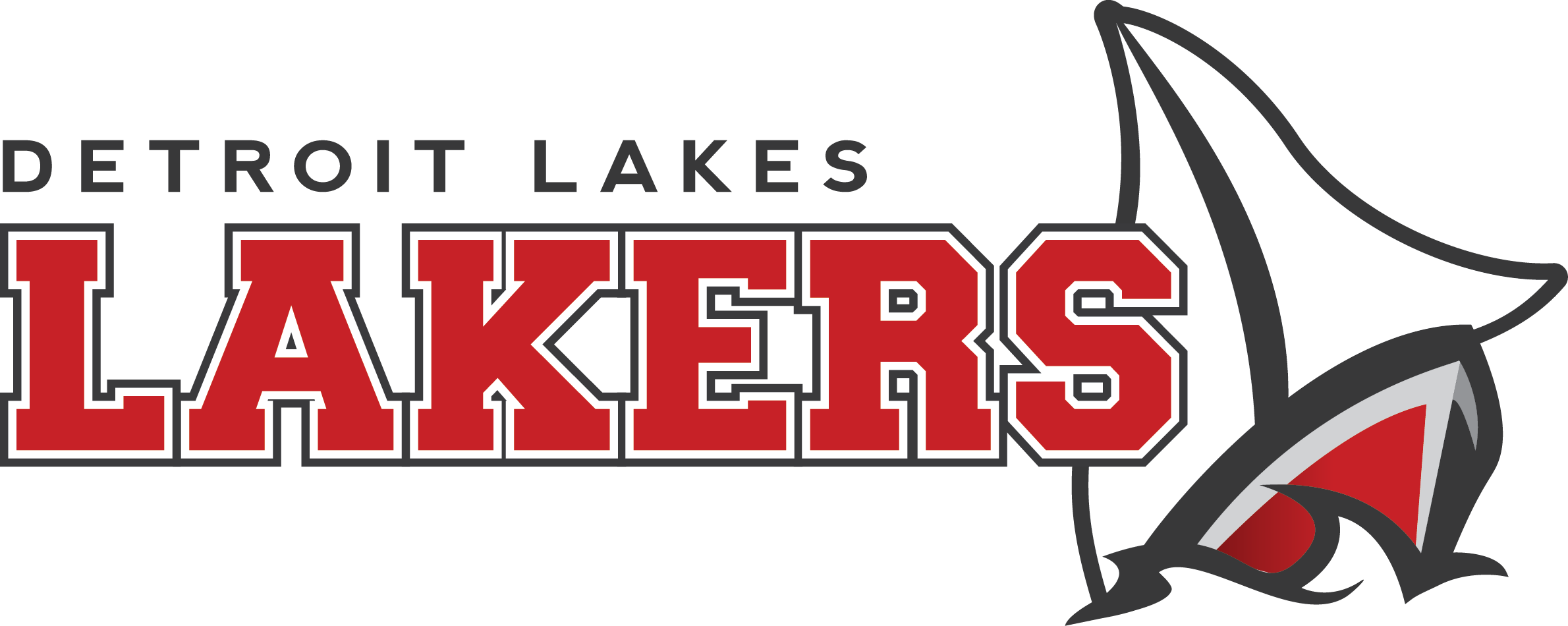 Click Here For Student Announcements - Detroit Lakes Lakers Logo (2380x950), Png Download