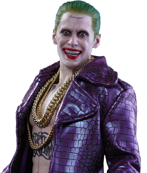 Suicide Squad Joker Transparent Images - Action Figure Joker Suicide Squad (600x600), Png Download