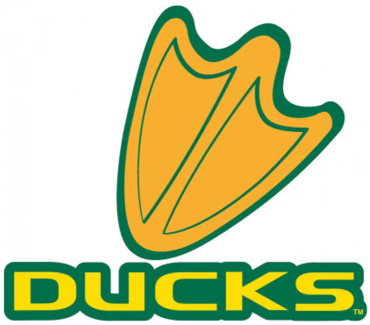 Oregon Ducks Iron Ons - Oregon Ducks Duck Feet (750x930), Png Download