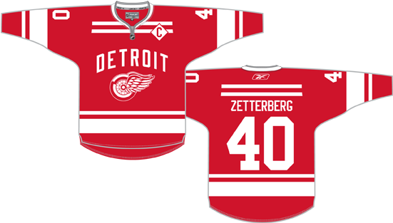 Wc2014concept - Detroit Red Wings Jersey Concepts (550x325), Png Download