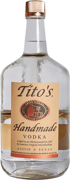 Titos - 1.75 Tito's Handmade Vodka (600x600), Png Download