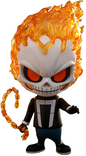 Agents - Hot Toys Cosbaby Ghost Rider (367x661), Png Download