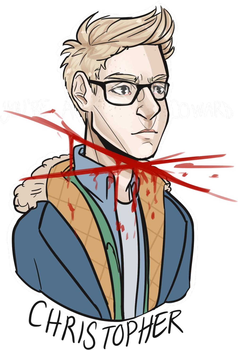 Chris - Until Dawn Au Supernatural (1280x1581), Png Download