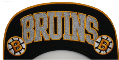 Boston Bruins Black & White Logo Snapback Hat - Top Logo Snapback (421x480), Png Download